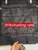Tasso di ombreggiatura del 95%