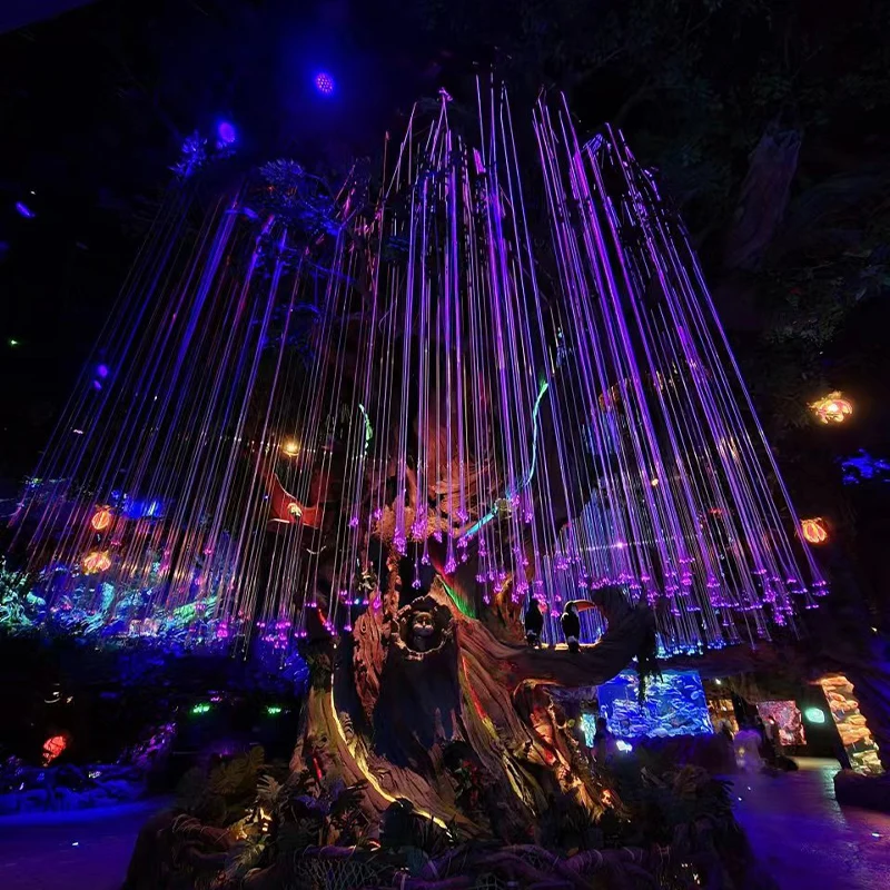 Pool Perimeter Lighting Decoration Solid Core Side Glow Fiber Optic
