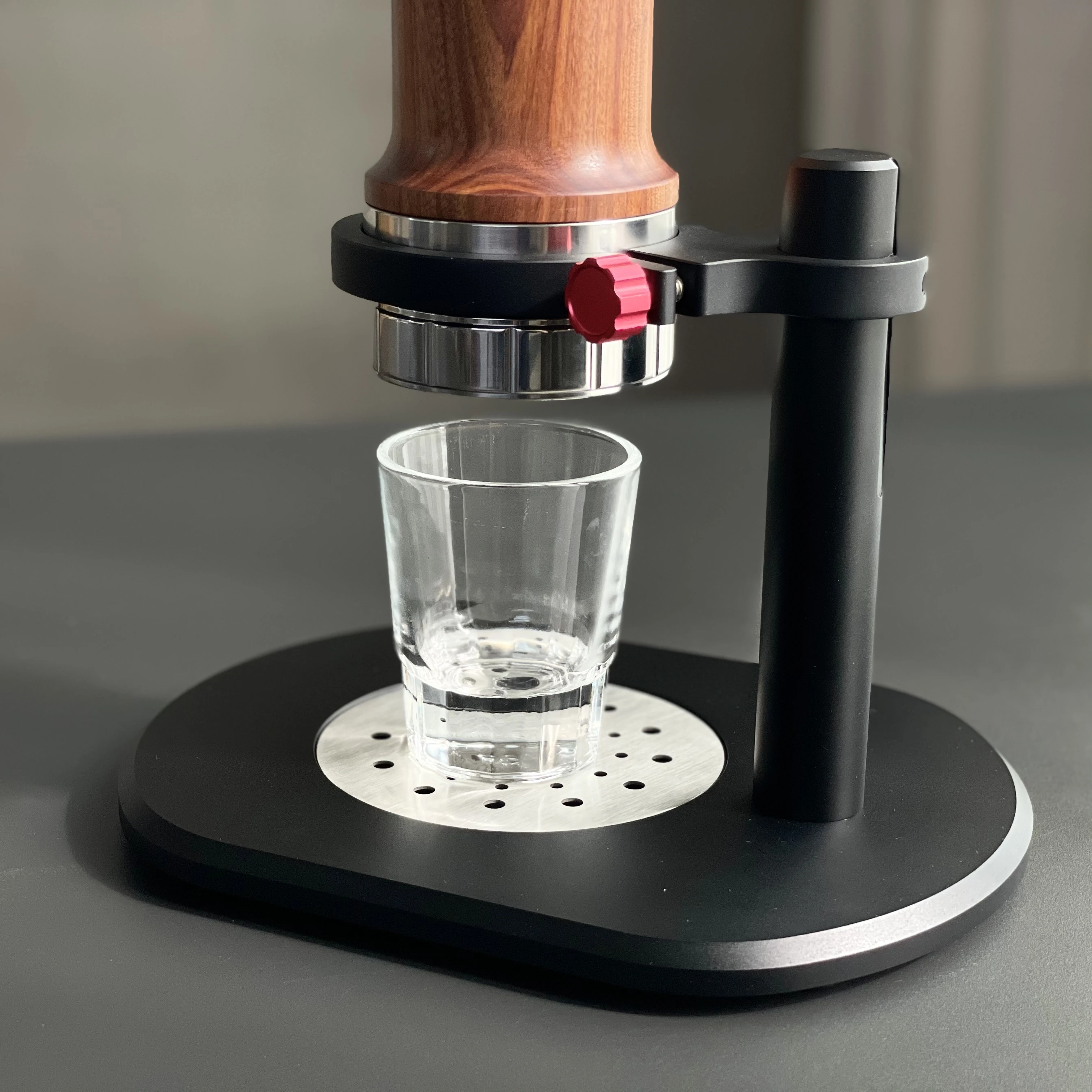 Espresso coffee maker Aram Brownish + steel support | Coffee