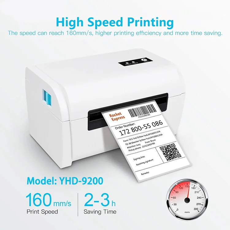 4 Inch 110mm desktop bar code Label Printer Thermal Label Printer for Shipping Labels