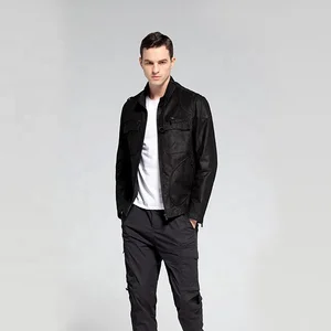Fine Black Cowhide Jacket for Men