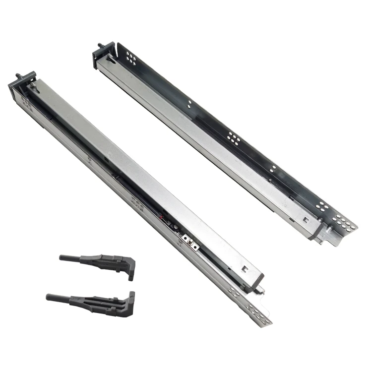 BOKE Under Mount Soft Close Drawer Slide for Face Frame Kitchen Cabinet with Plastic Pin Locking