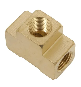 Customized Brass Pipe Fitting 1/4" x 1/4" x 1/4" NPT Female Pipe tee pipe fitting