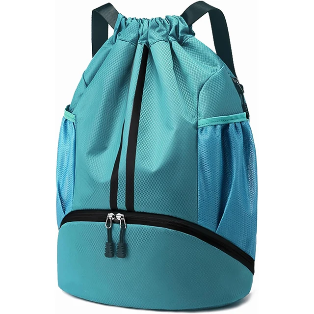 Men's & Women's Drawstring Bags Gym Ruck Sack Custom Logo Lightweight Waterproof and Durable for Gym & Swim