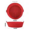 Air fryer silicone bowl--large [17*5.5cm]--83g red