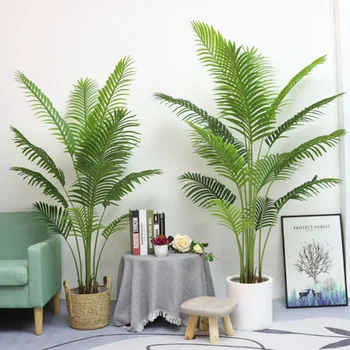 Indoor And Outdoor Decoration UV Resistant Artificial Areca Palm Tree Artificial Plants