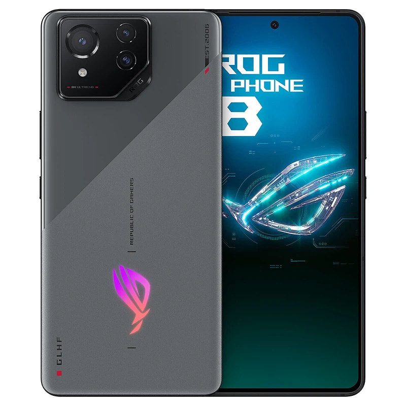 Global Firmware ROG Phone 8 Pro Snap dragon 8 Gen 3 165Hz Amoled Screen Black Color IP68 Waterproof 5G Gaming Smart Phone