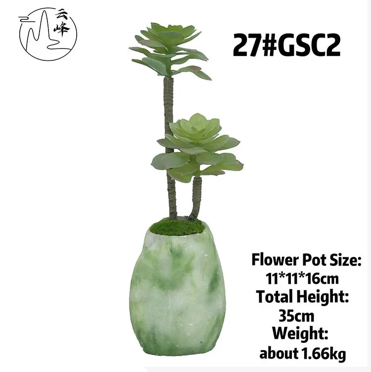 Indoor Decorations Artificial Succulents Bonsai Plants Creative Resin Flower Potted Orchid Bonsai Potted