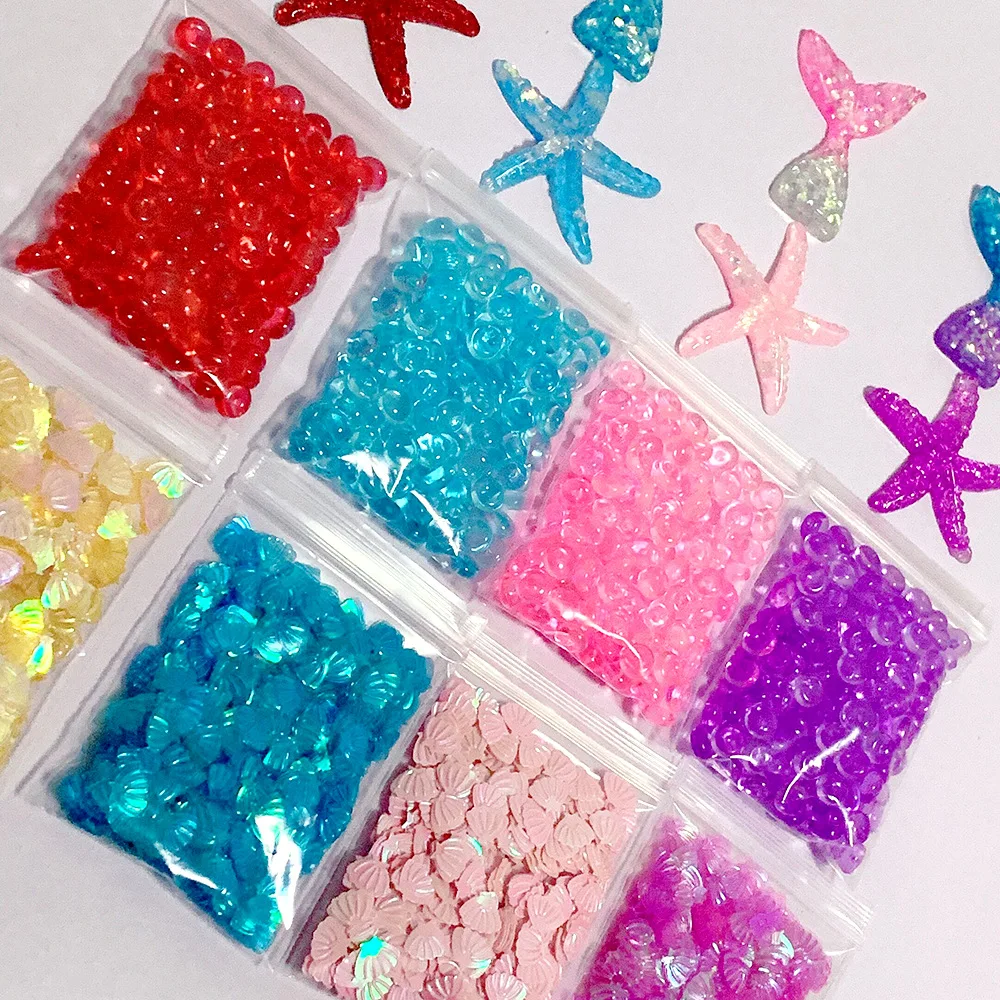 34pcs Slime Making Kit Slash Beads Diy Craft Kit Foam Ball Mini Fruit Slime Charms Slime Accessories Kit Supplies