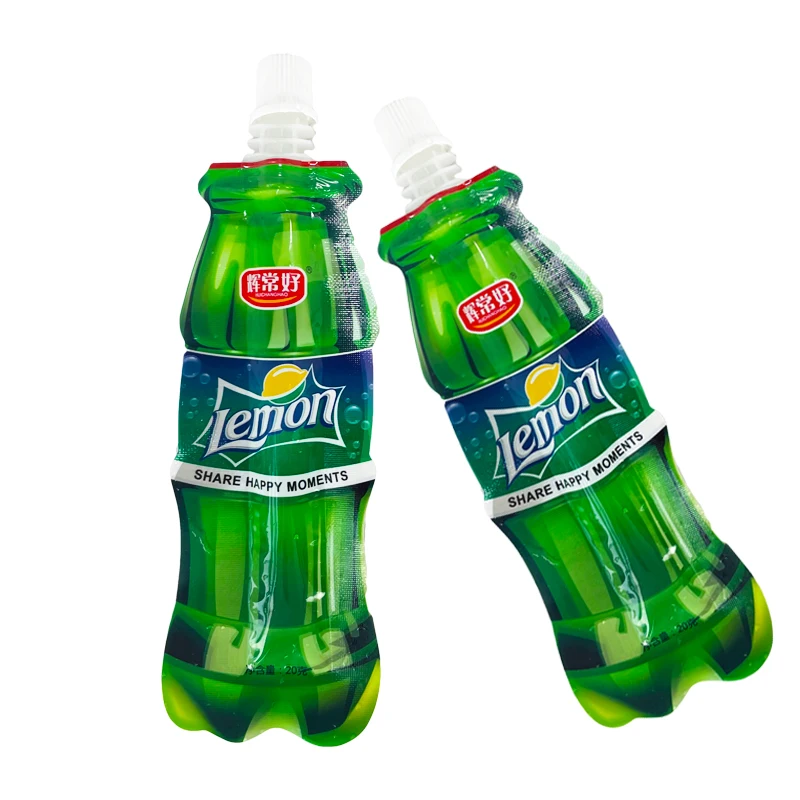 Customized Cola Sprite Squeeze Type Drinks Spout Pouch High Temperature Sterilization Liquid Packaging Bag