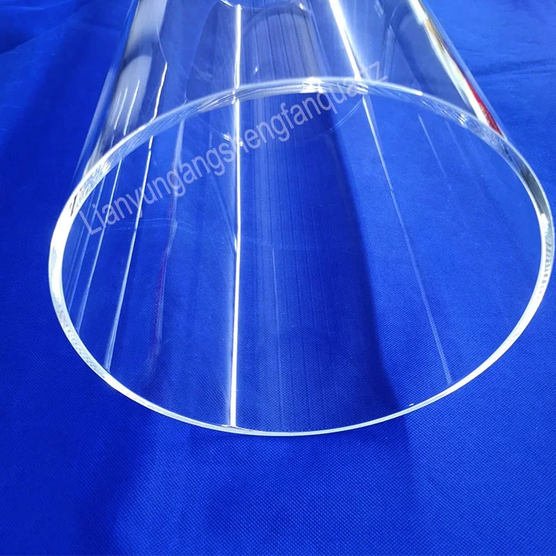 High Pressure Large Diameter Transparent Quartz Glass Pipe Quartz Glass Tubes