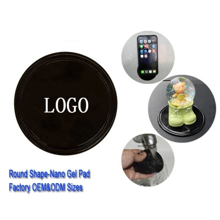 Nano Rubber Multipurpose Reusable Suction Magic Sticker Nano Grip Tape Technology Nano Gel Pad with Printing