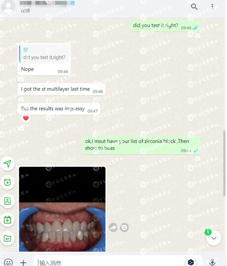 Yucera 4d Pro Multilayer Dental Zirconia Disc Ceramic for Lab for CE ISO for Full Arch Crown Bridge Long-Lasting