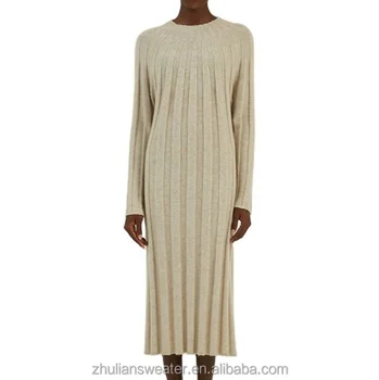 2024 Summer Lady Elegant Cashmere Knitted Casual Knit Dress For Women