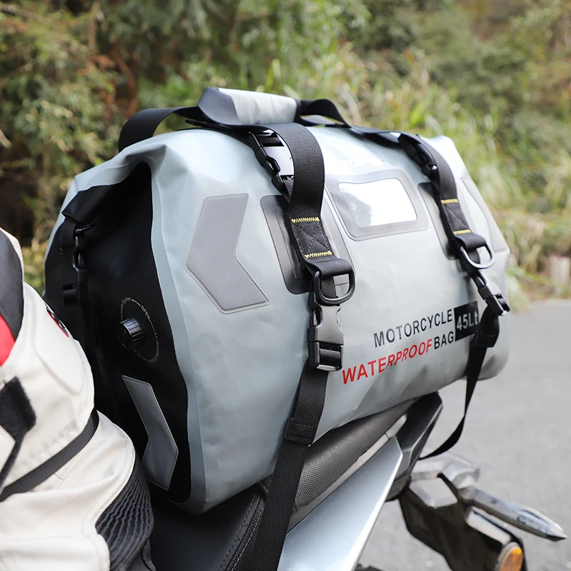 Sinotop 45l Custom 500d Pvc Tarpaulin Waterproof Touring Motorcycle