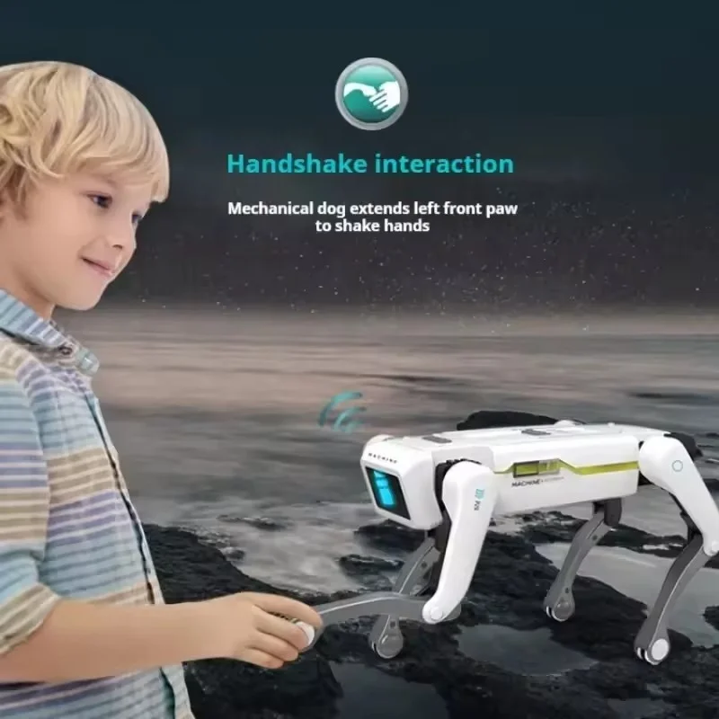 Support Action Programming AI Smart RC Robot Dog Toy Voice APP Remote Control Gesture Sensing Intelligent Stunt Mechanical Dog
