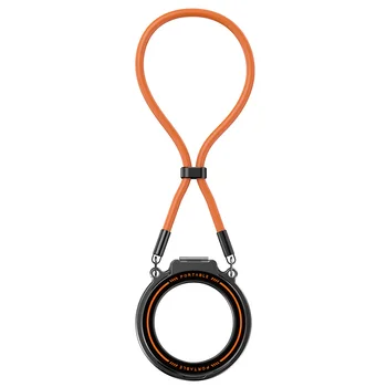 Custom Designed Strong Magnetic Detachable Phone Ring Holder Aluminum Alloy Rotation Phone Stand for Desk Use with Lanyard