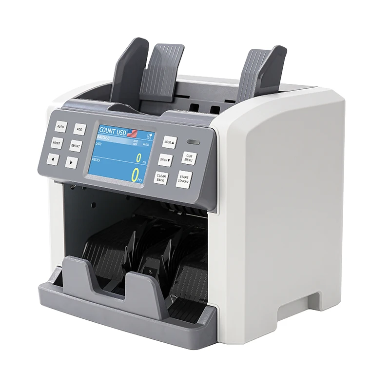 HL-P120 Two CIS Money Counting Machine Bill Counter Detect Super Fakenotes Auto Value Mix