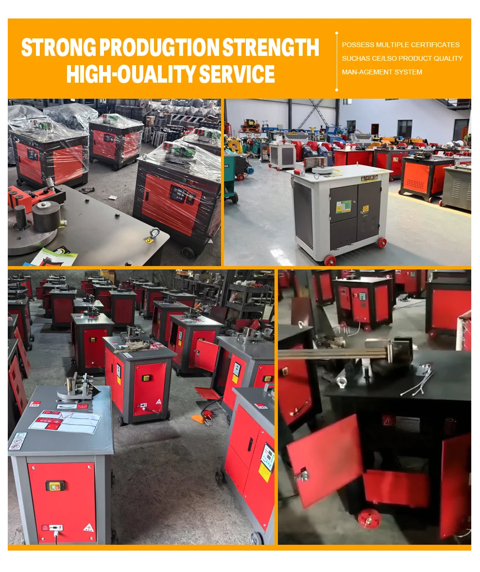 Portable Steel Bar Bending Machine Construction Use Round Steel Bending Machine Arc Bending Rebar Stirrup Hoop Bender 25 Mm details