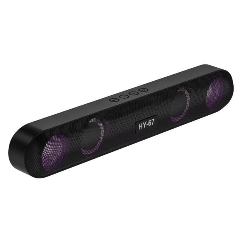 HY67 Smart Surround Speaker Mini With Microphone Wireless Home Theatre System TV Sound Bar With Subwoofer Bluetooth Speaker