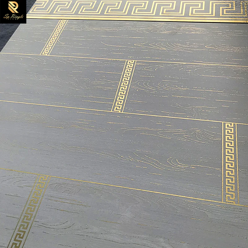 Foshan Building Materials Large Tile Slab Antique House Tile Flooring and Wall Matte Gold Vein White Wood Look Porcelain Tiles