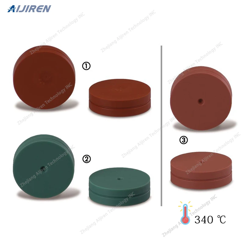 Aijiren 11x3mm Long Life Round Shape GC Injector Septa with Guide Right Hole for Gas Chromatography Sealing