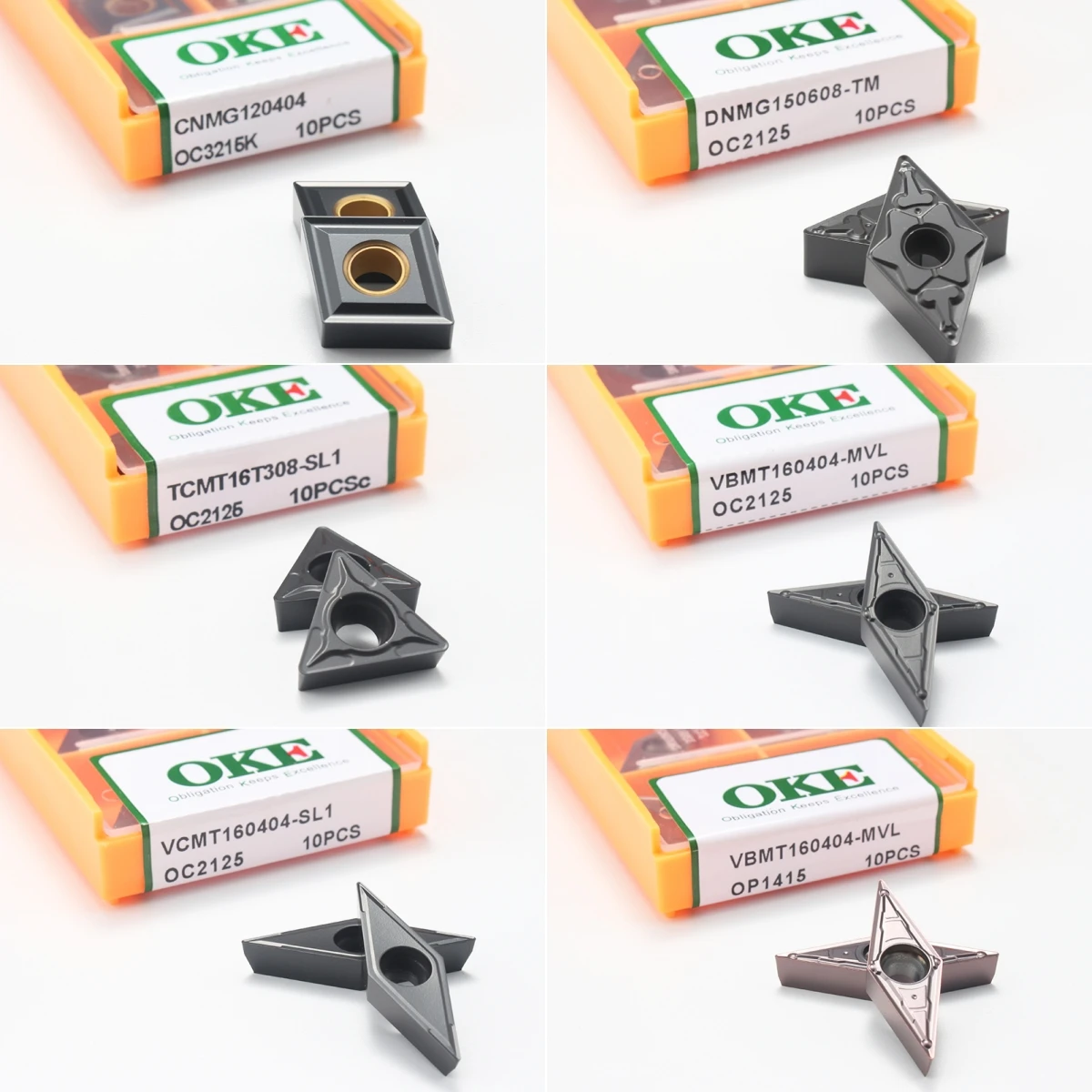 Oke DNMG150608 Carbide Turning Inserts for Steel - PVD/CVD Coated ...