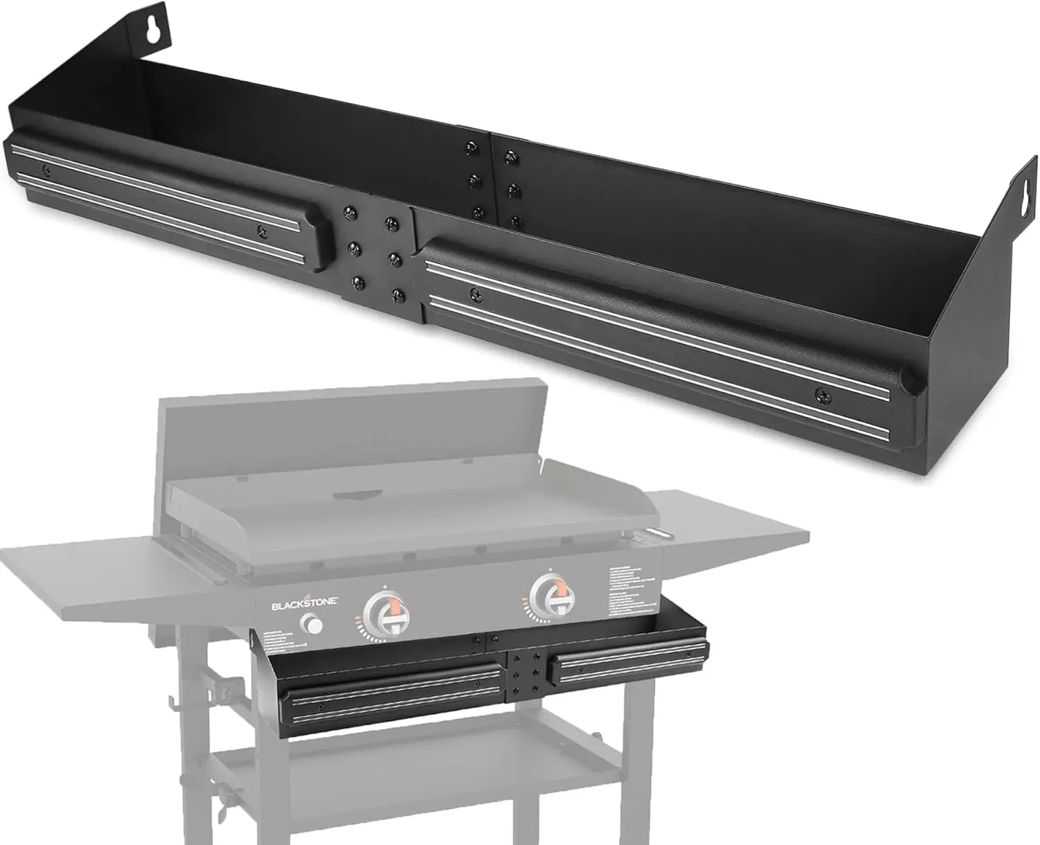 Grill-Organizer Für Blackstone Grillplatten – Mit Papierhandtuchhalter & Haken, Passt Auf 71 Cm & 91 Cm Modelle