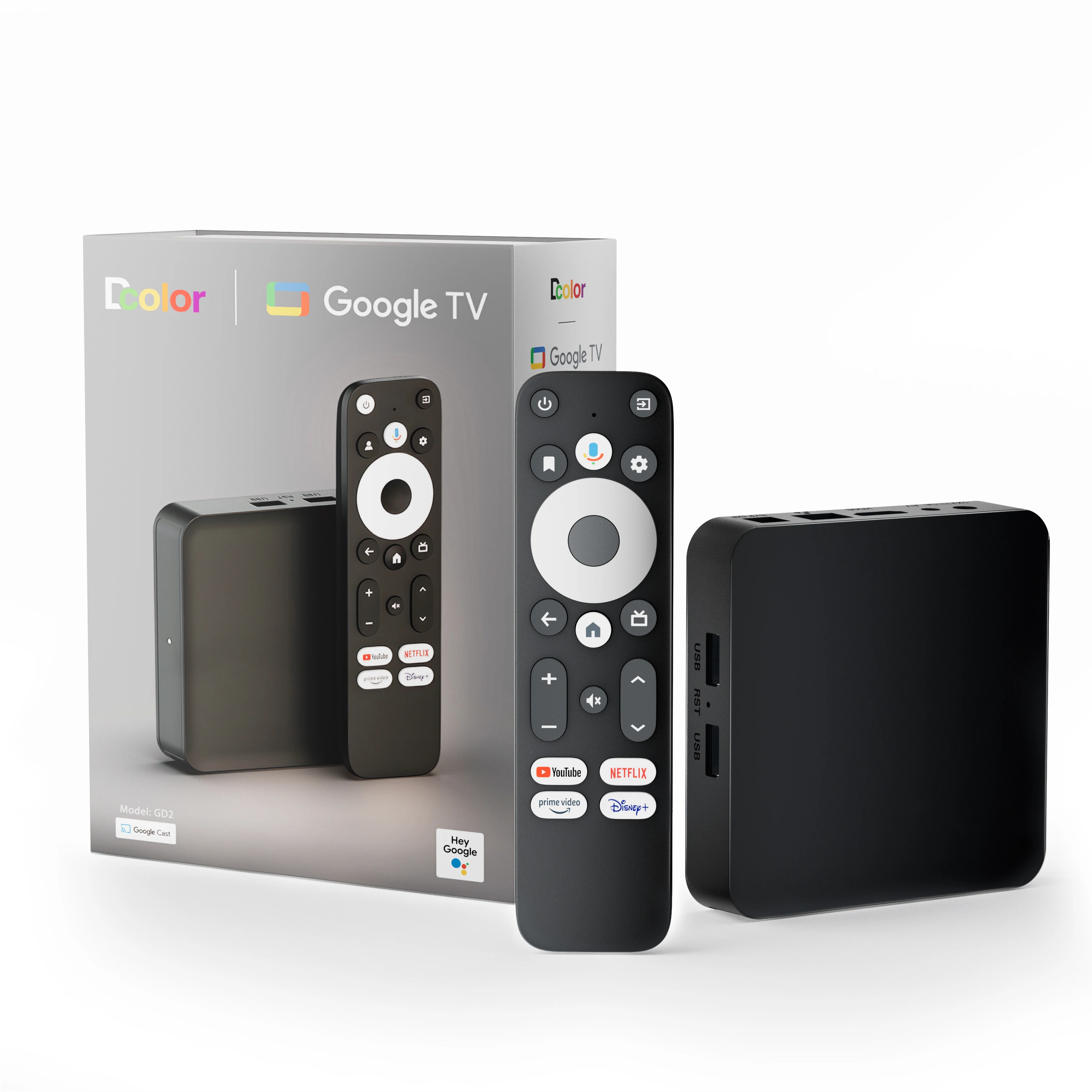 限定 4K Google tvbox Google Certified 4K TV Box Android 12 - Smart TV Experience
