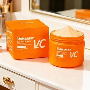 High Quality Vitamin C Arbutin Face Mask Cream Beauty Skin Revitalizing Sleep Facial Moisturizing Brightening Effects