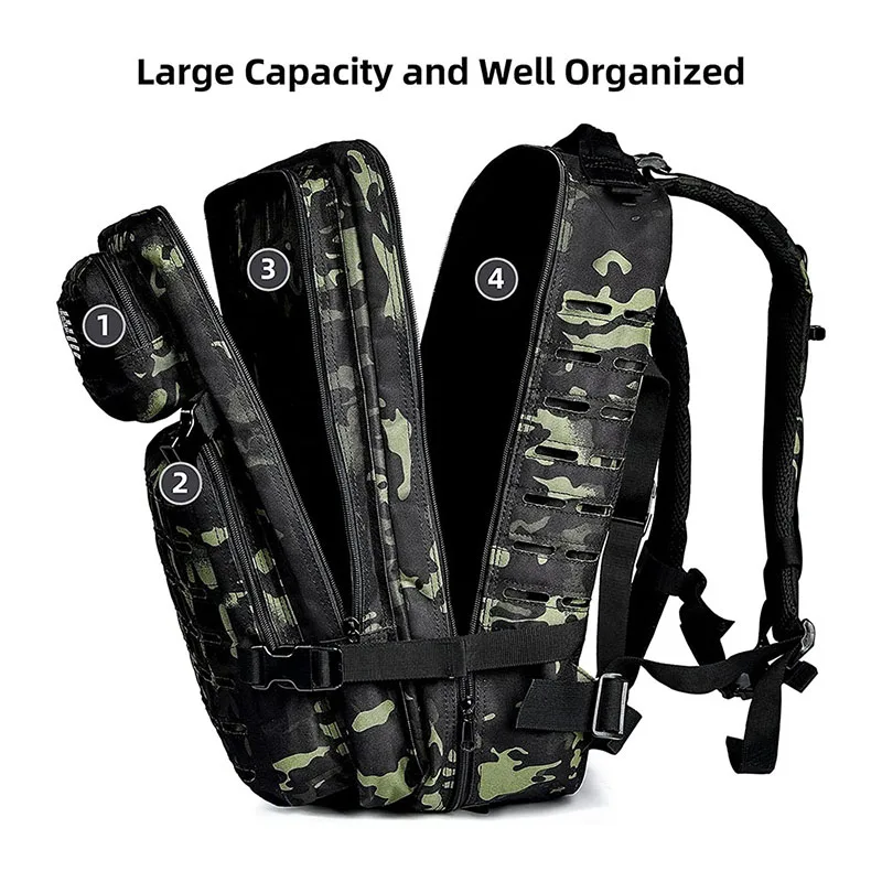 Large Capacity Outdoor Tactical Backpack Rucksack Waterproof Tactical Backpack High Quality Tactical Rucksack