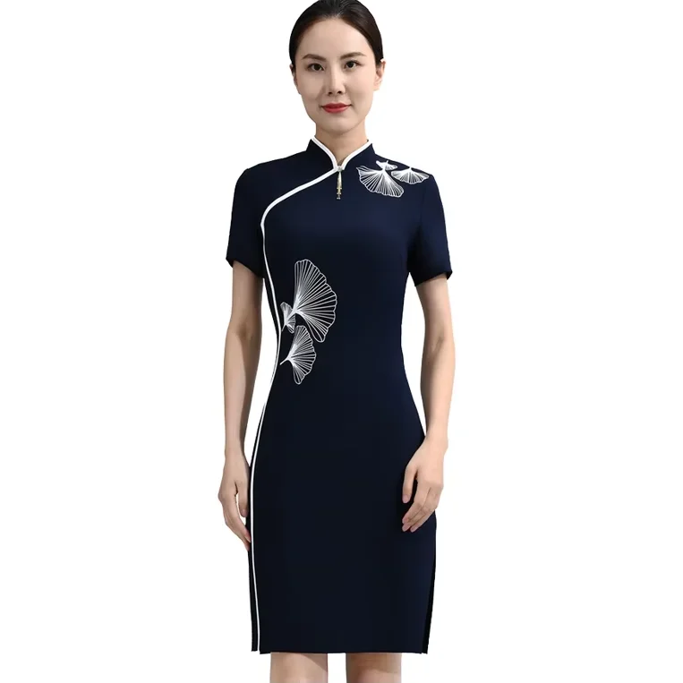 sachin and babi light blue dress Jacquard Mandarin Collar: New Chinese Retro Style, Elegant and Noble /  Modified Qipao chuchan | Qipao