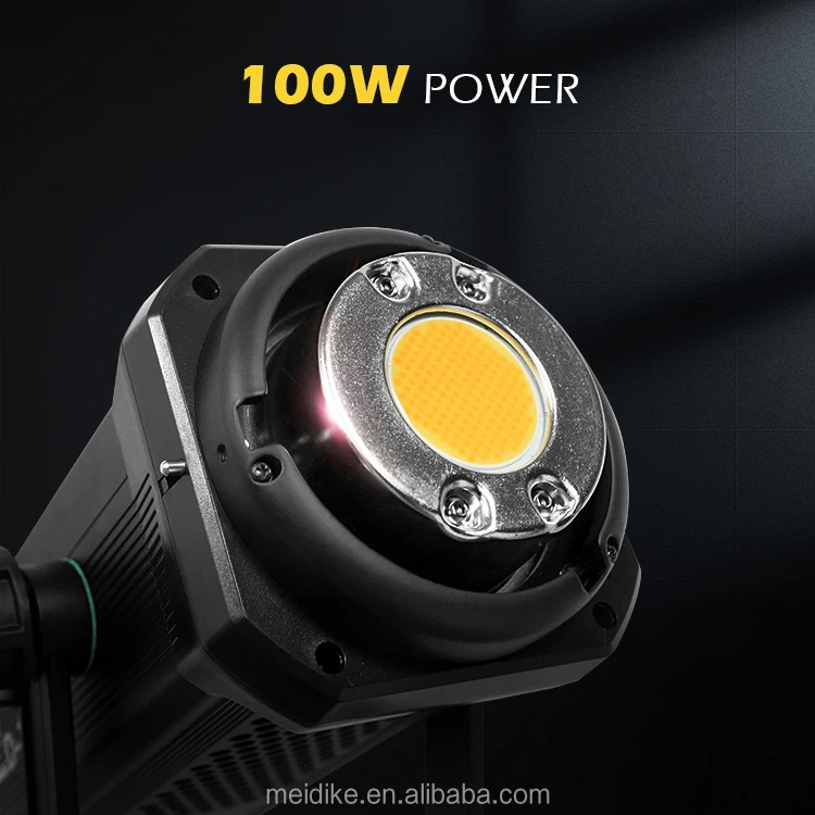 100w video film making cob led light 0-99% brightness with 10 daylight effects indoor studio television lighting kit