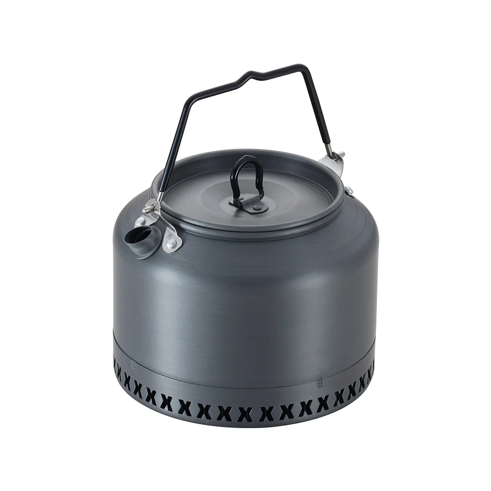 Hot Sale Aluminum Chinese Tea Pot Camping Foldable Portable Kettle With Heat Exchanger manufacture