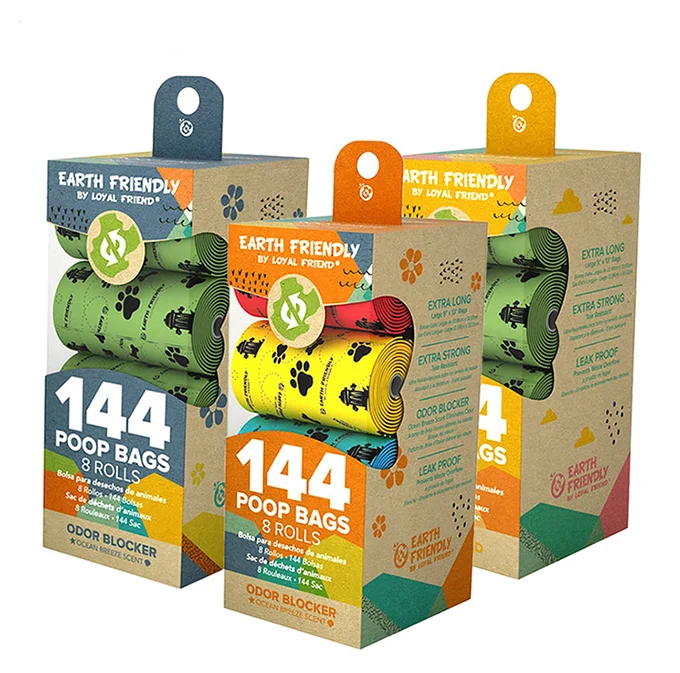 Manufacturer Wholesalescented Green Biodegradable Portable Doggy Poo Dog  Waste Plastic Free Poop Bag 20 Micron Dogs Coreless