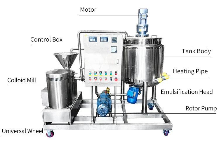 Humus Blander Machine HUNDOM Hummus Making Blending Machine - 300l Double Jacketed Tank