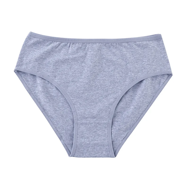 Wholesale Large Size Pure Cotton Triangle Women's Panties Mid-high ...