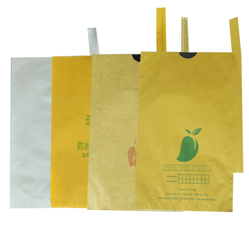 Eco Friendly Custom Print Waterproof Insectproof Grow Agricultural Fruit Bags Mango Covering Paper Bags for Fruit Protection Bag