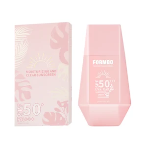 Hot Selling SPF 50 Natural Sun Block Sweat Resistant UV Protection Whitening Sunscreen Cream