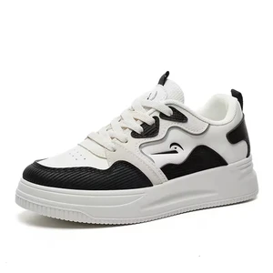 Q1669 Summer Casual Women's Shoes Increase in Height Breathable Fashionable and Versatile Student Board Shoes