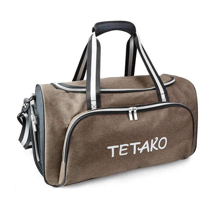 High Quality Large Sport Shoulder Nylon Gym Travel Sneaker Duffle Bag Logo