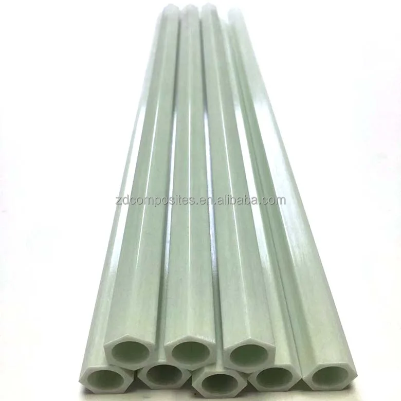 High Strength Custom Fiberglass Hollow Tube Original Color High Performance FRP Pipe manufacture