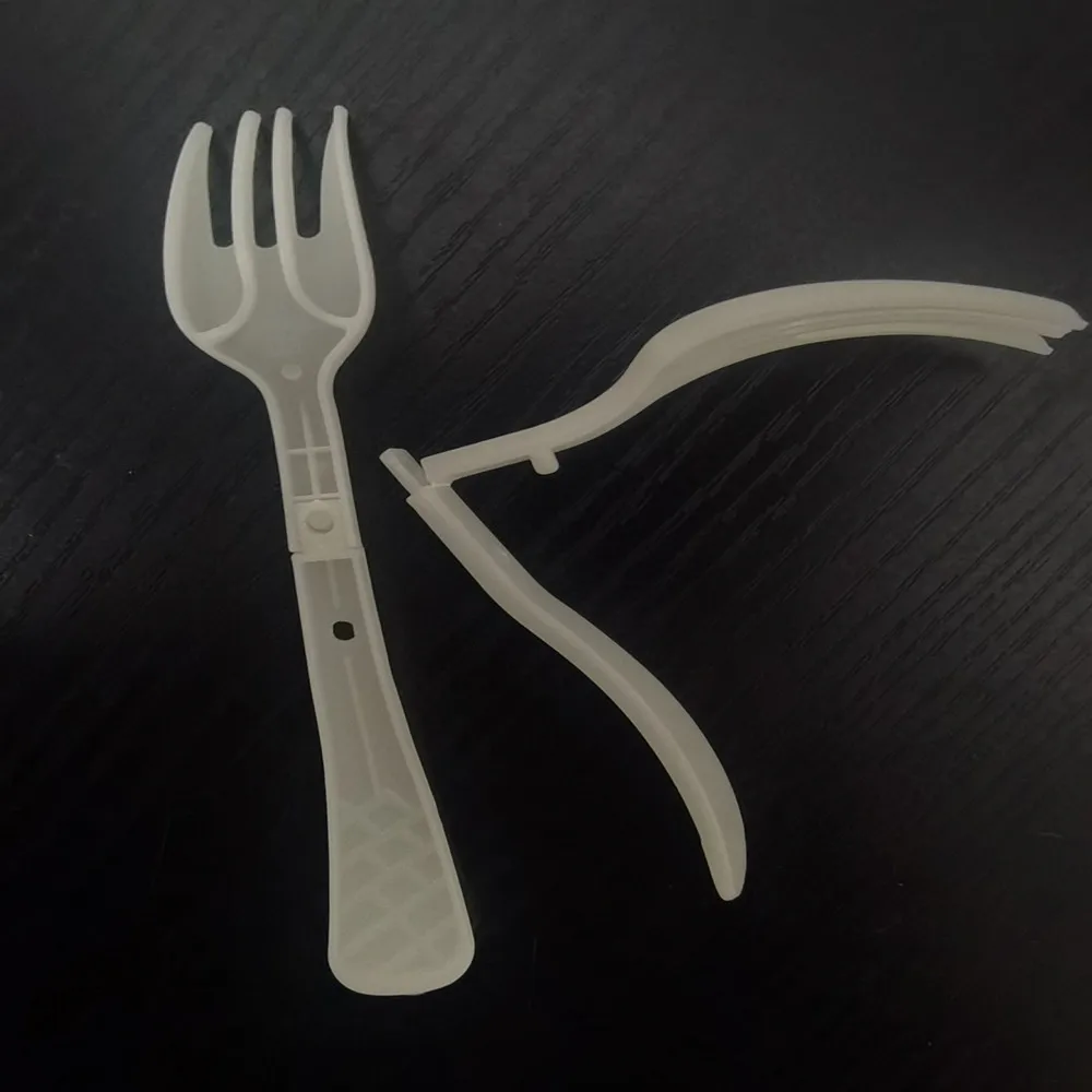Biodegradable Folding Forks Foldable Fork Factory Direct Supply Plastic