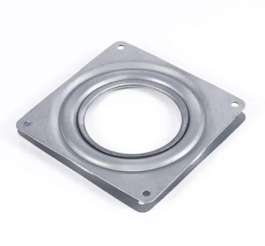 Металлическая квадратная поворотная пластина, подшипник 4 дюйма, вращающаяся на 360 градусов основание стула