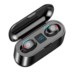 Mini headphones f9 TWS 5.0 Wireless Earbuds Earphone With 2000mAh Charging Sports Gaming Headset With LED Display headphone