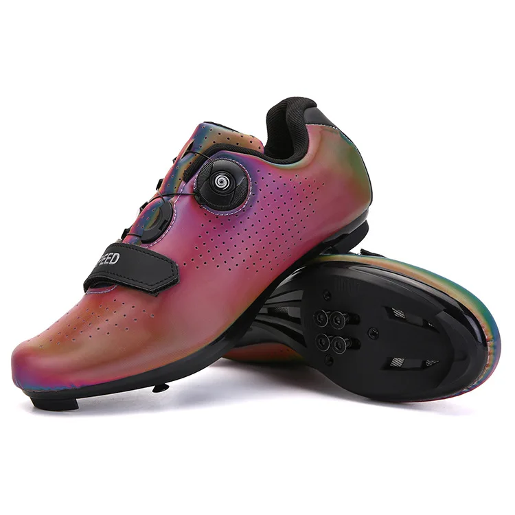 Pure Black Anti-Slip Men's Cycling Sports Shoes Hard-Soled Wear-Resistant for Autumn Winter Spring Summer Mountain Road Bike