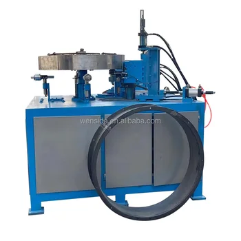 Customized hydraulic flanging and rolling machine/metal products round barrel cutting drawing and rolling integrated equipment