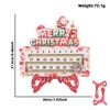 Chimney santa red box-style countdown ornament