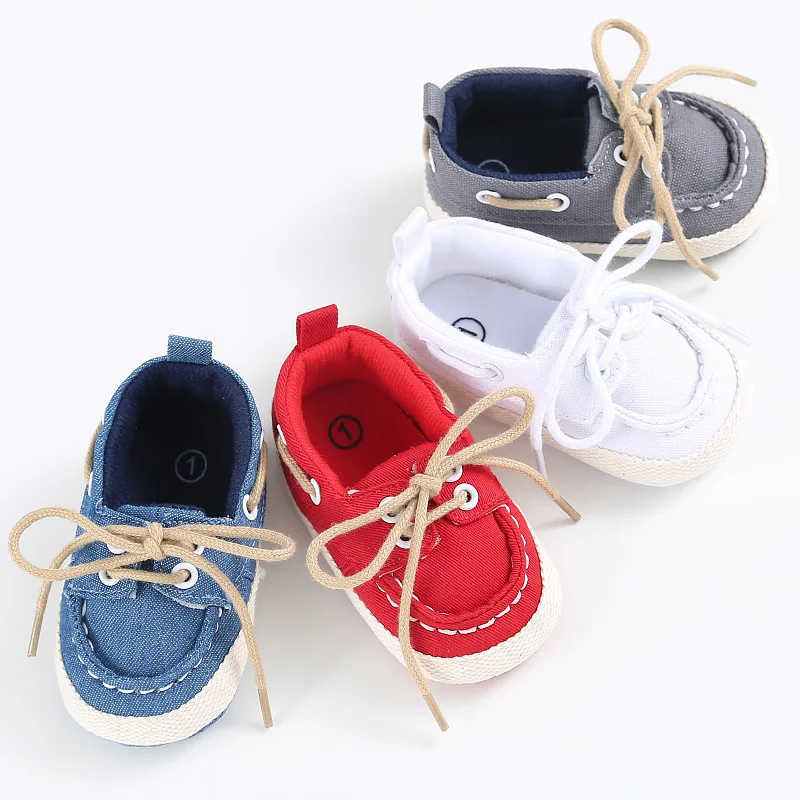Hot style cowboy series Lace up design prewalker  baby shoes baby boy shoes