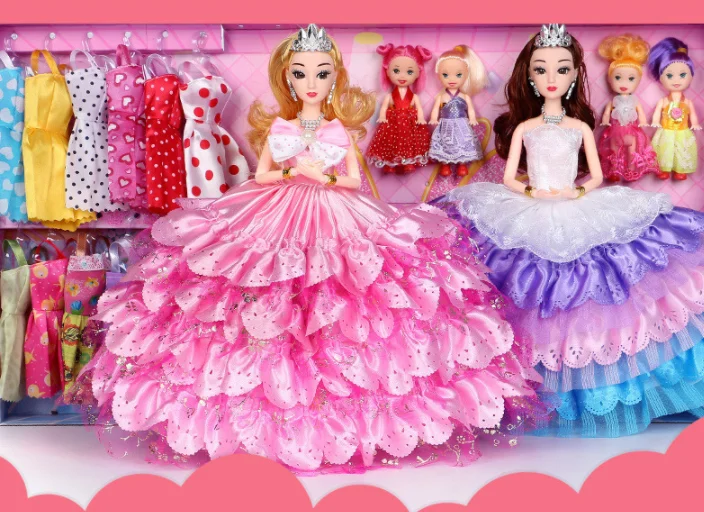 Factory Direct Sale Girl Doll Gift Set Little Girl Princess Wedding ...